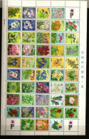 Japon Nippon 1990 N° 1796 / 842 ** Fleurs, Arbres, Rose, Azalées, Colza, Tulipe, Cerisier, Iris, Abricotier, Erable - Ongebruikt