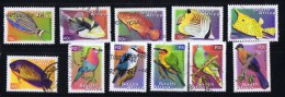 2000  Fish And Birds Definitives 11 Values To R20  Used - Usati