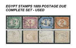 EGYPT STAMPS 1889 POSTAGE DUE COMPLETE SET - USED (0) - Gebraucht