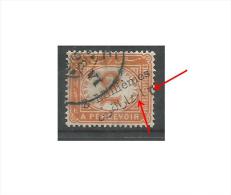 EGYPT STAMPS 1889 POSTAGE DUE 2 Piastres Overprinted 3 Millemes 3 / 10 - Broken Letter & OVPT Misplaced USED (o) - Oblitérés