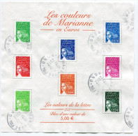 Bloc LES COULEURS DE MARIANNE Oblitéré MAUBEUGE Le 12/12/2012 - 1961-....