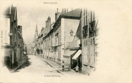 CPA 45 MONTARGIS LA RUE DU LOING Dos Simple - Montargis