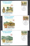 New Caledonia FDC Mi 710-712 Postal Services , Telephone , Post Office 1983   Unused - Covers & Documents