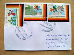 Postal Used Cover Sent  To Lithuania,  Expo 2000 Hannover Germany Map Bruxelles - Covers & Documents