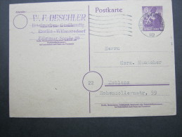 1946, Ganzsache Aus Berlin - Berlin & Brandebourg