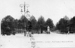 59 - VALENCIENNES - LE MAIL  PLACE CARDOU ET BOULEVARD WATTEAU - Valenciennes