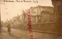 59 - VALENCIENNES -  RUE DE FAMARS   1919- RARE CARTE PHOTO - Valenciennes