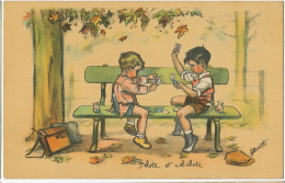 Jeu De Carte Belote Et Rebelote Par Germaine Bouret Ecoliers Sac Ecole - Cartas