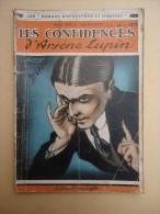 Editions Pierre Lafitte - Maurice Leblanc  - Les Confidence D'Arsène Lupin -  Couverture De Léo Fontan - Adventure