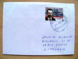 Postal Used Cover Sent To Lithuania,  2012 Electic Une 14 De Enero Electrico - Briefe U. Dokumente