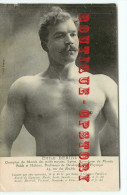 LUTTE < LUTTEUR EMILE DERIAZ < CHAMPION Du MONDE Des POIDS MOYENS De LUTTES < DOS SCANNE - Wrestling