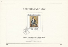 Czechoslovakia / First Day Sheet (1986/22b) Praha: Frantisek Tichy (1896-1961) "Ventriloquist" (1954) - Circus