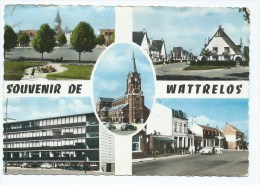 CPSM MULTIVUES COLORISEE SOUVENIR DE WATTRELOS, NORD 59 - Wattrelos