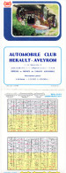 Calendrier De L'Automobile Club Hérault-Aveyron - Photo De L'Alvis Sport Racer 1928 - TBE - Petit Format : 1971-80