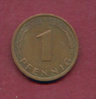 F2496 / - 1 Pfening 1985 ( F ) - FRG , Germany Deutschland Allemagne Germania - Coins Munzen Monnaies Monete - 1 Pfennig