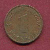 F2499 / - 1 Pfening 1950 ( F ) - FRG , Germany Deutschland Allemagne Germania - Coins Munzen Monnaies Monete - 1 Pfennig
