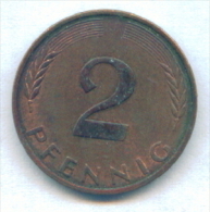 F2502 / - 2 Pfening 1977 ( J ) - FRG , Germany Deutschland Allemagne Germania - Coins Munzen Monnaies Monete - 2 Pfennig