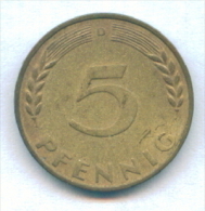 F2511 / - 5 Pfening 1950 ( D ) - FRG , Germany Deutschland Allemagne Germania - Coins Munzen Monnaies Monete - 5 Pfennig