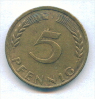 F2513 / - 5 Pfening 1950 ( J ) - FRG , Germany Deutschland Allemagne Germania - Coins Munzen Monnaies Monete - 5 Pfennig