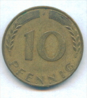 F2514 / - 10 Pfening 1969 ( J ) - FRG , Germany Deutschland Allemagne Germania - Coins Munzen Monnaies Monete - 10 Pfennig