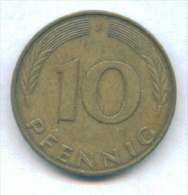 F2527 / - 10 Pfening 1991 ( J ) - FRG , Germany Deutschland Allemagne Germania - Coins Munzen Monnaies Monete - 10 Pfennig