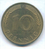 F2528 / - 10 Pfening 1990 ( A ) - FRG , Germany Deutschland Allemagne Germania - Coins Munzen Monnaies Monete - 10 Pfennig