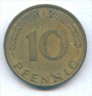 F2532 / - 10 Pfening 1981 ( F ) - FRG , Germany Deutschland Allemagne Germania - Coins Munzen Monnaies Monete - 10 Pfennig