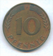 F2538 / - 10 Pfening 1950 ( F ) - FRG , Germany Deutschland Allemagne Germania - Coins Munzen Monnaies Monete - 10 Pfennig