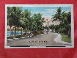 - Florida > West Palm Beach Hotel Royal Worth 1930  Cancel  Ref 1269 - West Palm Beach