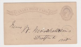 FRANCE. TIMBRE. ENTIER POSTAL. EP. CARTE ......CANADA - 1860-1899 Reign Of Victoria