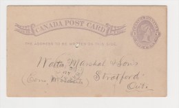 FRANCE. TIMBRE. ENTIER POSTAL. EP. CARTE ......CANADA - 1860-1899 Reign Of Victoria