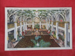 > St Louis – Missouri  Grand Lobby New Hotel Jefferson  1939 Cancel  Ref 1269 - St Louis – Missouri