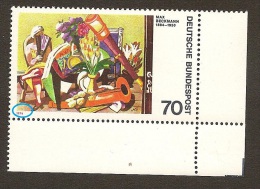 Bundesrepublik Nr. 822 Mit Plattenfehler III -  Postfrisches Eckrandstück - Plaatfouten En Curiosa