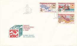 Czechoslovakia / First Day Cover (1984/17), Bratislava - Theme: Telecommunications, Transportation, Pipeline - Gas