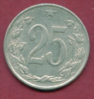 F2579 / - 25 Haleru - 1963 - Czechoslovakia Tchécoslovaquie Tschechoslowakei - Coins Munzen Monnaies Monete - Tschechoslowakei