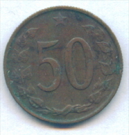 F2581 / - 50 Haleru - 1965 - Czechoslovakia Tchécoslovaquie Tschechoslowakei - Coins Munzen Monnaies Monete - Czechoslovakia