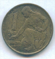 F2591 / - 1 Korun - 1989 - Czechoslovakia Tchécoslovaquie Tschechoslowakei - Coins Munzen Monnaies Monete - Tschechoslowakei