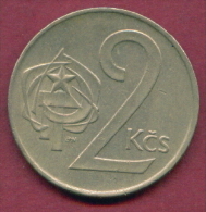 F2604 / - 2 Korun - 1974 - Czechoslovakia Tchécoslovaquie Tschechoslowakei - Coins Munzen Monnaies Monete - Tsjechoslowakije