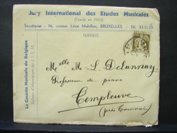 LetDoc. 60. Y&T N°337. Jury International Des Etudes Musicales 1932. - Storia Postale