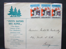 LetDoc. 42. Lettre Avec Entête Petits Sapins Des Alpes. Clos Riant Jeanne D'Arc, Les Daillettes Château D'Oex. Lausanne - Briefe U. Dokumente