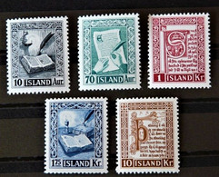 ISLANDE - N° 245/249 * - Unused Stamps