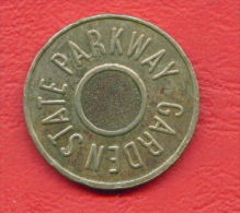 F2421 / - Garden State Parkway  Car Fare Only GSP On Back - 23 Mm - Jeton Token  Gettone  - New Jersey United States USA - Otros & Sin Clasificación