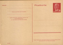 Deutschland/DDR-Postal Stationery Postcard , Unused  1953 - P54 - Postcards - Mint