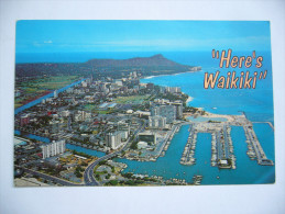 US: Hawaii Honolulu - "Here's Waikiki" - 1960s Unused, Small Format - Honolulu
