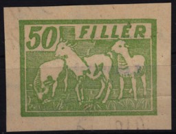 1970´s Hungary - Lamb / Sheep / Pig - REVENUE TAX Stamp - Animal HORSE Passport - CUT - Fiscale Zegels