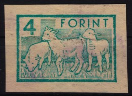 1970´s Hungary - Lamb / Sheep / Pig - REVENUE TAX Stamp - Animal HORSE Passport - CUT - Revenue Stamps