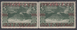 Yugoslavia, Kingdom SHS, Issues For Bosnia 1918 Mi#2 Double Inverted Overprint Pair Mint Hinged - Nuovi