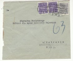 POLAND 1934 COVER SENT FROM OSTRZESZOW TO OSTROW - Brieven En Documenten