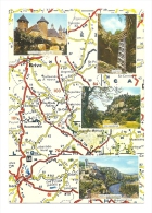 Cp, Carte Géographique, Aux Confins De La Corrèze, Le Lot Touristique - D´après Carte Michelin N° 75 Et 79 - Maps