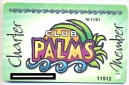 Palms Casino, Las Vegas  Older Used Slot Card, Palms-3 - Casino Cards